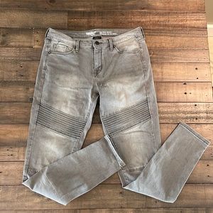 MOSSIMO moto jeans mid-rise skinny